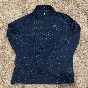 Girl’s Navy Polka Dot Shirt
